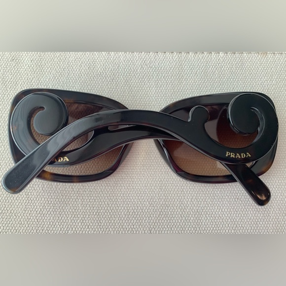 Prada Baroque Brown Sunglasses with case and dust cloth. - Picture 3 of 8